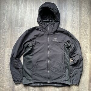 Arc'teryx Atom LT Hoody Men's M Black Insulated Jacket Full Zip Hooded